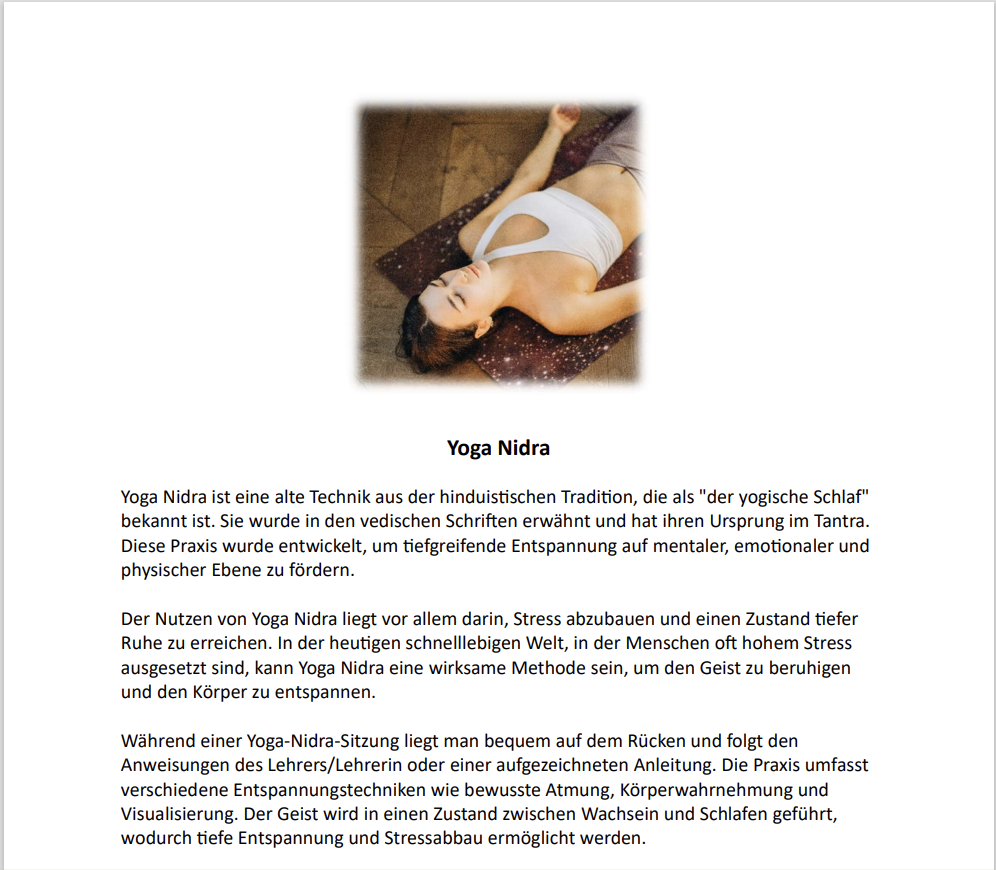 Bild Yoga Nidra