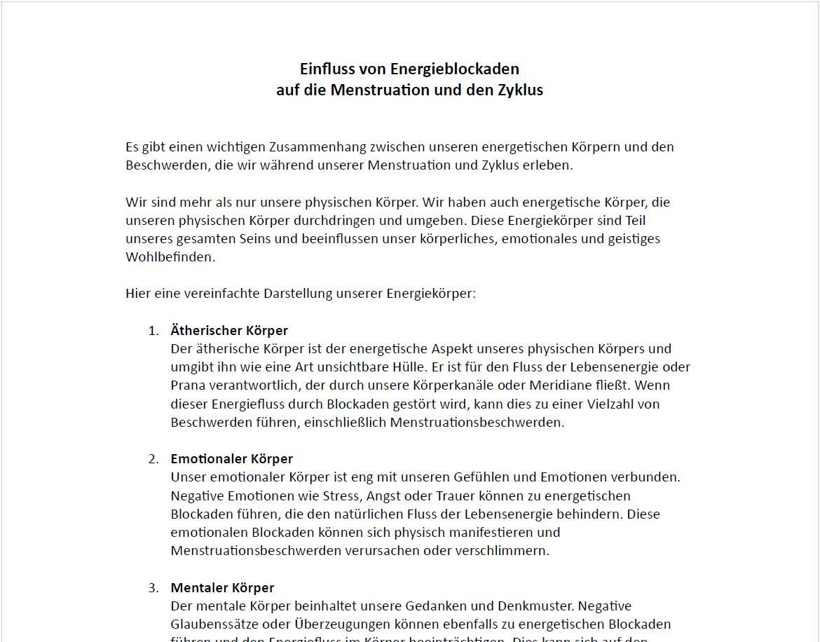 Bild Text Energieblockaden